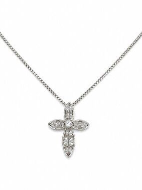 Sterling Silver 925 Chain w/Cross Pendant